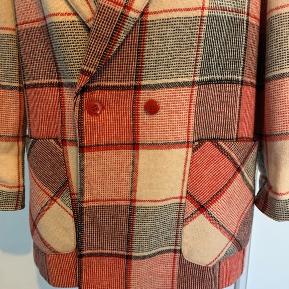 Vintage Via Veneto Oversized Checked Blazer - Picture 5 of 14